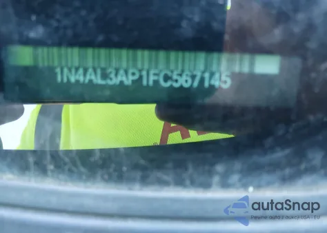 2015 Nissan Altima 2.5 S из США, поврежденный, VIN 1N4AL3AP1FC567145